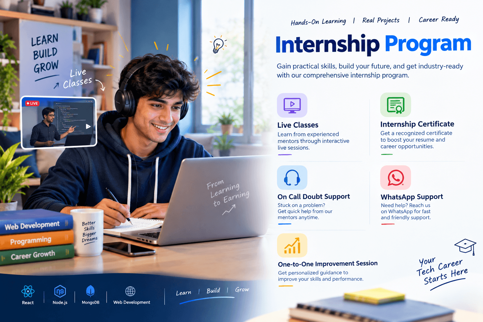 Web development internship for college students